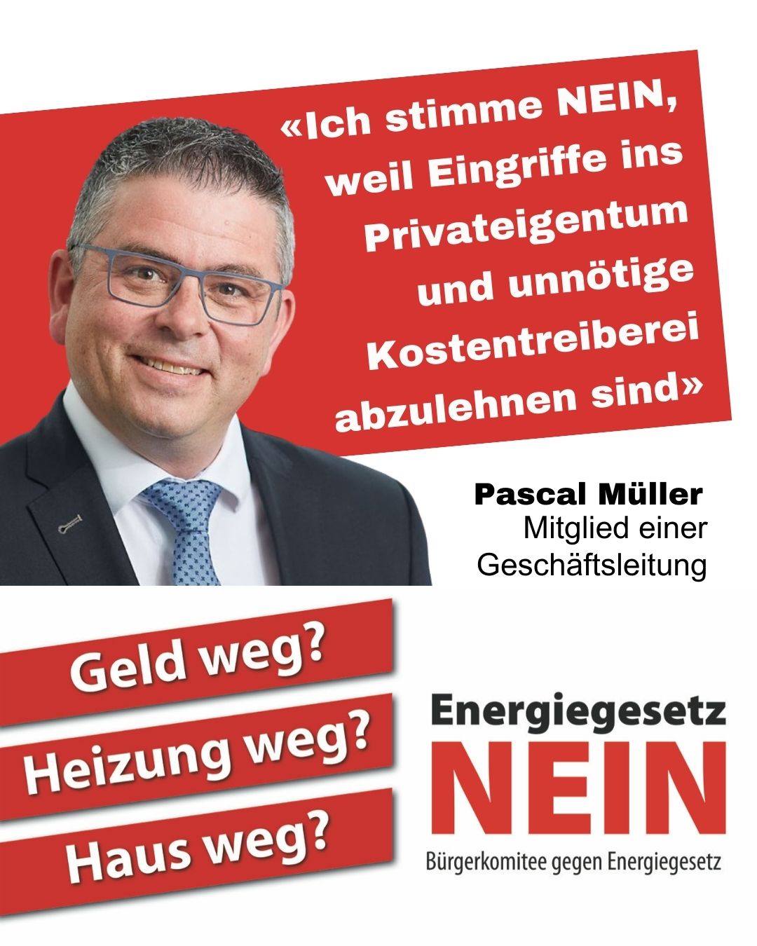 Pascal Müller - Energiegesetz NEIN